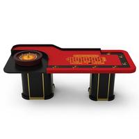 YH New Design Hi Spieltisch 20 Zoll Zwei rechteckige Beine Roulette Rad tisch mit Getränke haltern