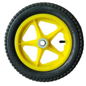 Ruedas de Bicicleta y Carrito de Jardín de Alta Calidad, de Espuma de PU Sólida de <span class=keywords><strong>12</strong></span> Pulgadas, Llanta de Acero, Ancho de Banda de Rodadura de 47 mm, Rodamiento <span class=keywords><strong>12</strong></span>/16, Diámetro de 295 mm - Product Image 2