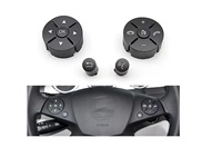 Couvre-boutons de commande du volant pour Mercedes Classe C W204 Classe E W212 Glk X204 Pré-face Noir OEM