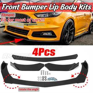 Kit de 4 lames de protection universelles pour pare-chocs avant de voiture, compatible BMW, Audi, Ford, Honda, Civic - Product Image 1