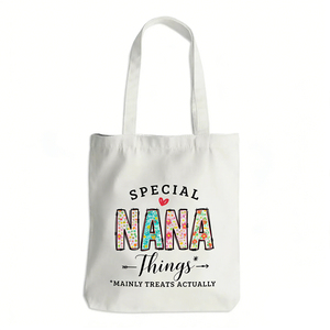 Bolsa <span class=keywords><strong>de</strong></span> Tela <span class=keywords><strong>de</strong></span> Algodón Ujoy para Regalo <span class=keywords><strong>de</strong></span> Abuela, Bolsa <span class=keywords><strong>de</strong></span> Compras Reutilizable para la Playa, Lavable, para el Día <span class=keywords><strong>de</strong></span> la Madre, Navidad, Aniversario - Product Image 1