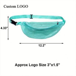 Riñonera de Playa de Nailon OEM con Cierre de Cremallera para Adultos y Niños Unisex - Perfecta para Recoger Conchas Marinas y Actividades al Aire Libre - Product Image 1
