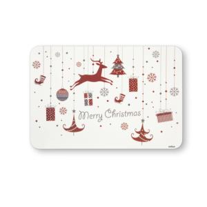 Set di tovagliette natalizie Excelsa da 6 pezzi in plastica 43x28,5 cm multicolor stampate riutilizzabili per uso domestico - Product Image 1