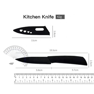 Couteau de chef en acier inoxydable 4Cr13 très tranchant et de haute dureté avec manche en plastique noir durable pour la viande, les légumes et les fruits. - Product Image 6