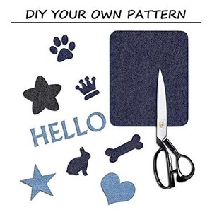 Jeans à repasser coupe gratuite en gros Denim Patch imperméable fer à repasser sur le genou patch pour vêtements - Product Image 4
