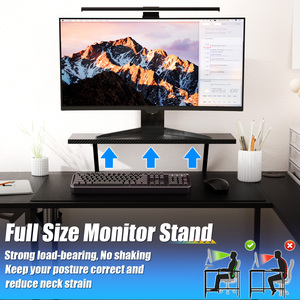 Bureau de jeu ergonomique en forme de L avec éclairage LED, porte-gobelet, sac de rangement, sortie d'alimentation - Product Image 2