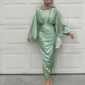 Kanten Lange Vest Moslim Voor Vrouwen Dubai Abaya Maxi Robe Kimono Turkse Islamitische Kleding 2022 Hete Verkoop Ramadan Patchwork Volwassenen
