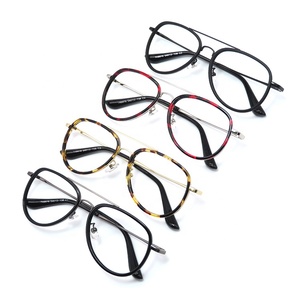 Cina produttore personalizzato multicolore doppio ponte occhiali da vista oversize <span class=keywords><strong>montatura</strong></span> uomini - Product Image 6