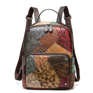 Mochila de Cuero Vacuno Genuino Andong para Mujer, Estilo Vintage, Gran Capacidad, de Alta Calidad, Bolso de Hombro de Lujo - Product Image 2