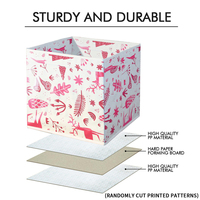 Grand cube de rangement pliable 35L, durable, écologique, avec poignée, imperméable, portable, pour vêtements et jouets