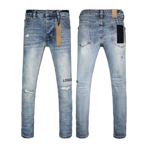 Jeans di Alta Qualità di Marca di Lusso Ksubiy, Pantaloni <span class=keywords><strong>Hip</strong></span> <span class=keywords><strong>Hop</strong></span> Elasticizzati Strappati in Denim, <span class=keywords><strong>Abbigliamento</strong></span> Maschile Ksubis - Product Image 5