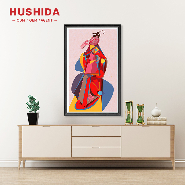 HUSHIDA 21.5 Inch Digital Canvas NFT Digital Frame Anti-glare Matte Screen Android RK3288 Smart Art Frame