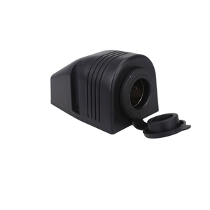 <span class=keywords><strong>Chargeur</strong></span> de voiture étanche 12V/24V avec port USB et interrupteur, prise encastrée ABS noire à un seul trou pour véhicule, bateau, marine - Product Image 1
