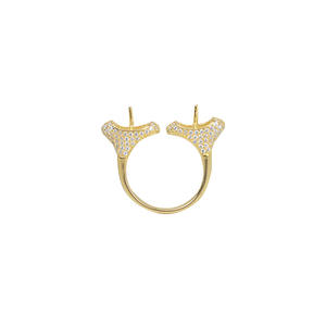 Bague ouverte en argent S925 avec double perle, faite à la main, pour femme, avec 8-9 perles, ensemble vide, comprend un fermoir de bracelet, emballé dans un sac - Product Image 5