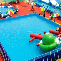 Château gonflable coloré facile à installer pour les jeux en plein air, usage commercial