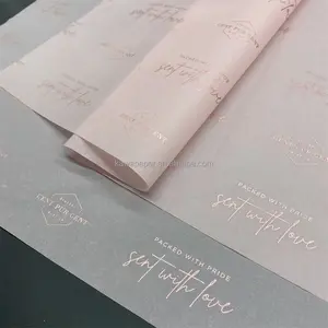 Papel de seda de diseño personalizado con logotipo seidenpapier para ropa embalaje de regalo