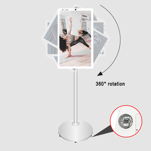 Qunmao tầng thường vụ 32 inch màn hình cảm ứng thông minh TV được xây dựng trong pin loa <span class=keywords><strong>Android</strong></span> TV di động trên bánh xe - Product Image 2