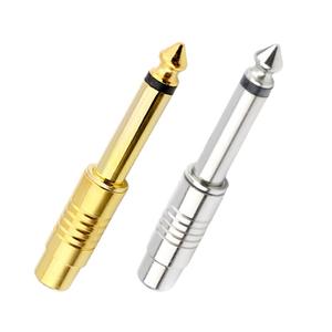 Adaptador de Audio de Metal de 6,35mm a RCA hembra, conector de doble canal con revestimiento de níquel para equipo de Audio mezclador - Product Image 4