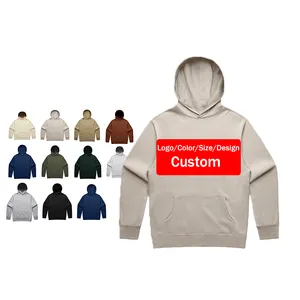 20MOQ Fleece 80%cotton 20% Polyester Pullover Oversized Plain Hoodie Custom Hoodies For Men