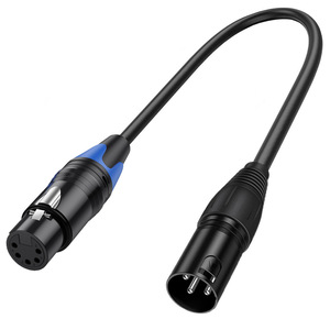 XLR 5-pin to XLR 3-pin Male-Male Copper Core Audio <strong>Cable</strong> Model 2065 for Microphone DMX Stage Lighting Conversion - Product Image 2