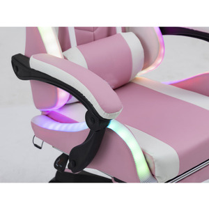 Chaise de jeu E-Sports RGB en cuir, chaise d'<span class=keywords><strong>ordinateur</strong></span> pour cybercafé, confortable pour une longue utilisation, ergonomique et réglable, chaise de bureau pour <span class=keywords><strong>ordinateur</strong></span> - Product Image 4
