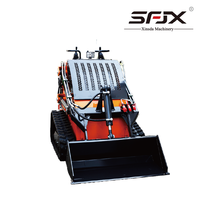 Mini Skid Steer Loader Backhoe Loader 850kg Front Loader Crawler Loader BAILITONG Mesin Euro5/EPA Garansi 1 Tahun Beban Berat