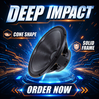 Driver Subwoofer 800W 18 Inch L18X400 Magnet Ferit Rangka Logam Tahan Air 8 Ohm Speaker Surround Sound untuk Pemutar Musik