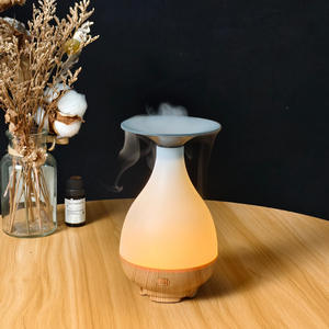 Diffuseur d'arômes miniature JCSY 0,5 L, alimenté par USB, humidificateur à huiles essentielles de type brume, pour usage domestique et commercial, finition grain de bois clair - Product Image 2