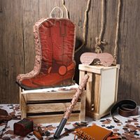 Bottes en jean, cadeau de fête piñata, décoration de fête d'anniversaire sur le thème du jean, sangle, bâton de frappe, masque pour les yeux