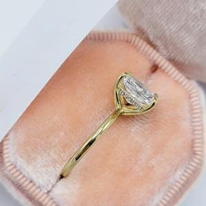 Trang Sức Tùy Chỉnh Nhẫn Đính Hôn Eternity Cho Nữ 925 Bằng Bạc Sterling <span class=keywords><strong>CZ</strong></span> Đá Nghiền Đá Cubic Zirconia - Product Image 2