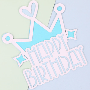 Décorations de gâteau de princesse <span class=keywords><strong>Prince</strong></span> <span class=keywords><strong>petit</strong></span> train rose et bleu pour garçons et filles pour gâteaux d'anniversaire de Noël - Product Image 5