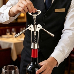 Wholesale Zinc Alloy Wine Uncorking Device Heavy Duty Grape-Wine Bottle Lifter Labor Saving Manual Cork <b>Puller</b> - Product Image 3