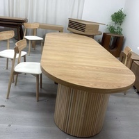 Table à manger extensible en bois massif 2026, transformable de table d'angle en table rectangulaire, mobilier de salle à manger élégant et minimaliste, 4 à 14 places