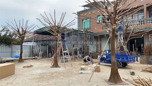 Stile moderno grande albero di olivo artificiale all'aperto di alta qualità in plastica resistente albero finto ambiente-Friendly per il <span class=keywords><strong>giardino</strong></span> di casa - Product Image 5