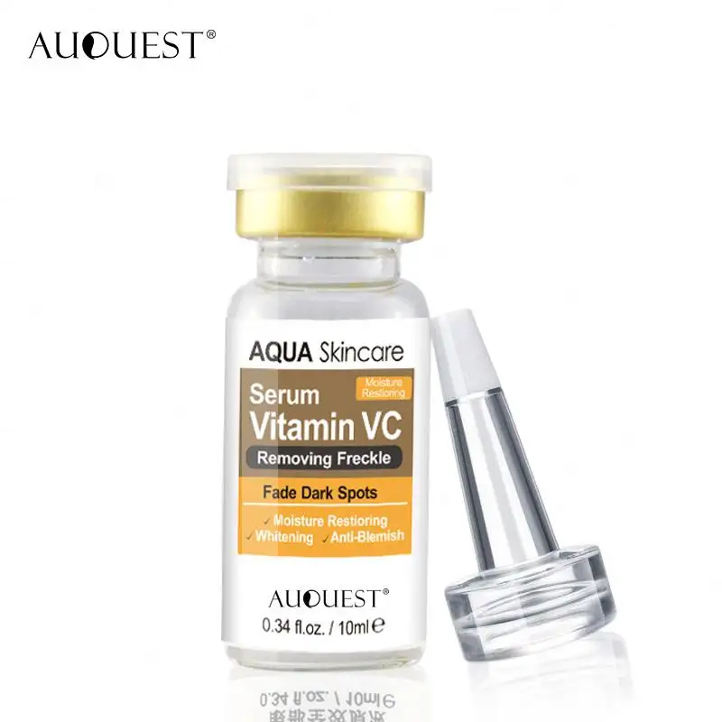 Auquest bán sỉ OEM Vitamin C huyết thanh nuôi dưỡng dưỡng ẩm Vegan chống lão hóa nhãn hiệu riêng huyết thanh trên khuôn mặt