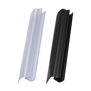 Bande adhésive anti-collision en PVC pour joint de porte de salle de bain en verre en forme de H épaissi, sans cadre, pour bord de fenêtre, étanche à l'eau, avec <span class=keywords><strong>vis</strong></span> - Product Image 2