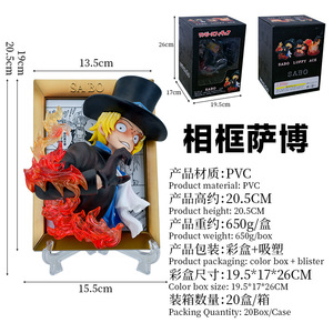 Figurines 3D en boîte HY, modèle d'anime <span class=keywords><strong>Luffy</strong></span>, figurine artisanale, <span class=keywords><strong>cadre</strong></span> photo, Sabo <span class=keywords><strong>Luffy</strong></span> Ace, figurine d'anime - Product Image 6