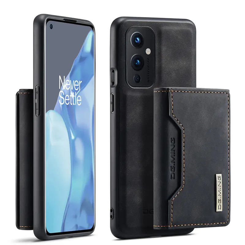 For Oneplus 9 Pro 9R 9RT Back Cover Original DG. MING M2 Magnetic Detachable Wallet Leather Card Holder Phone Case Supplier