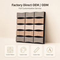 Panneaux acoustiques en MDF sur mesure, panneaux insonorisants pour murs, panneaux décoratifs en lattes de bois pour la décoration murale intérieure