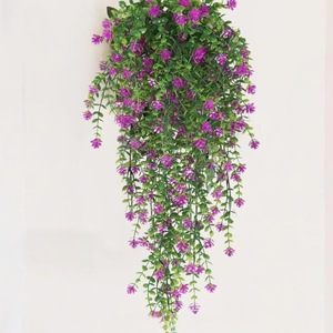 Plante Artificielle Suspendue 'Riding The Wind' - Fleurs Jaunes, Feuilles Vertes - Décoration Murale Intérieure/Extérieure - 2,66 Pieds - Product Image 2