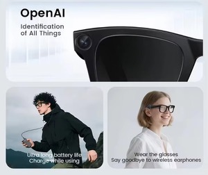 <span class=keywords><strong>Lunettes</strong></span> Intelligentes Ruidun E02 avec Caméra 4K 800W, Étanchéité IPX-4, Commande Vocale, Assistant IA ChatGPT, Recharge Type-C pour Extérieur, Batterie 300mAh, Autonomie 3-10 heures - Product Image 4