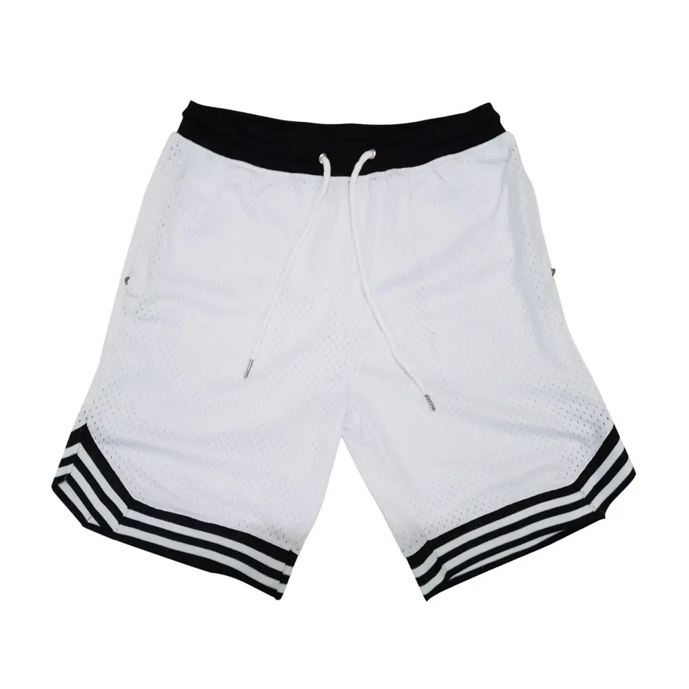 High quality fashion trend hot sale gym shorts plain dyed fabric street wear full stitch high quality basketball shorts