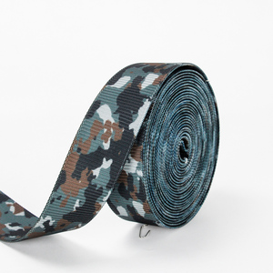 Nastro Termoadesivo in Finto Nylon, Larghezza 2.5/5cm, Stampa Camouflage Irregolare - Product Image 2