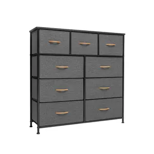 Storage Dresser Luxury Modern Nightstand Bedroom Furniture Custom White Black Cabinet Storage 6 Drawers Chest Dresser