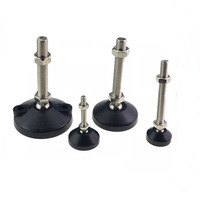 Pieds de nivellement réglables professionnels en nylon plastique moderne, antidérapants, pour machines-outils CNC, technique moulée, marque Huamin
