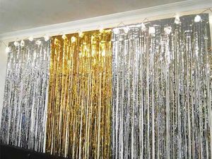 Rideaux à franges en feuille de polyester PET pour les décorations de fête, de mariage, d'anniversaire, de festival - Drapes/Toiles de fond - Product Image 6