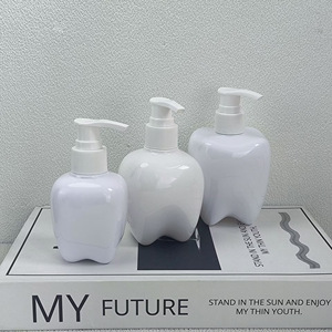 Nouvelle bouteille ovale en plastique PET avec pompe distributrice pour lotion, désinfectant pour les mains et cosmétiques, 100ml/200ml/250ml, sérigraphiée - Product Image 1