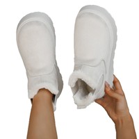 Bottes d'hiver à semelle épaisse pour femmes, nouveau style, épaisses et douillettes, tendance et chaudes, bottes courtes à une seule chaussure
