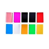 Cartes de visite vierges en aluminium multicolores pour impression DIY au laser, compatibles avec graveur CNC