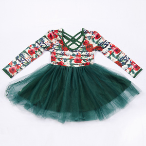 Abiti Vintage per Bambini, Vendita all'Ingrosso, Vestiti da Festa a Maniche Lunghe per Bambine, Abito Natalizio Rosso per Bambini - Product Image 6